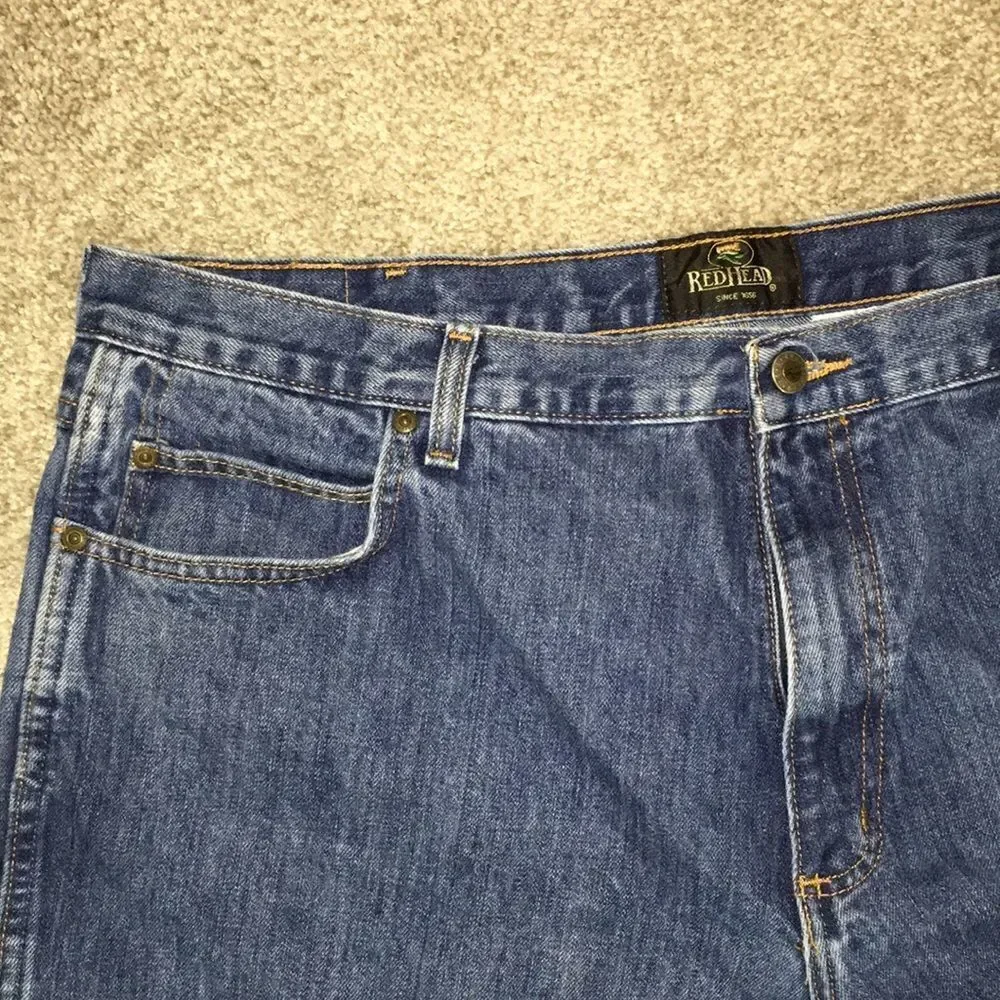 Readhead straight leg Heavy Blue Jeans Denim 5 pocket Trousers pants 42 x 31